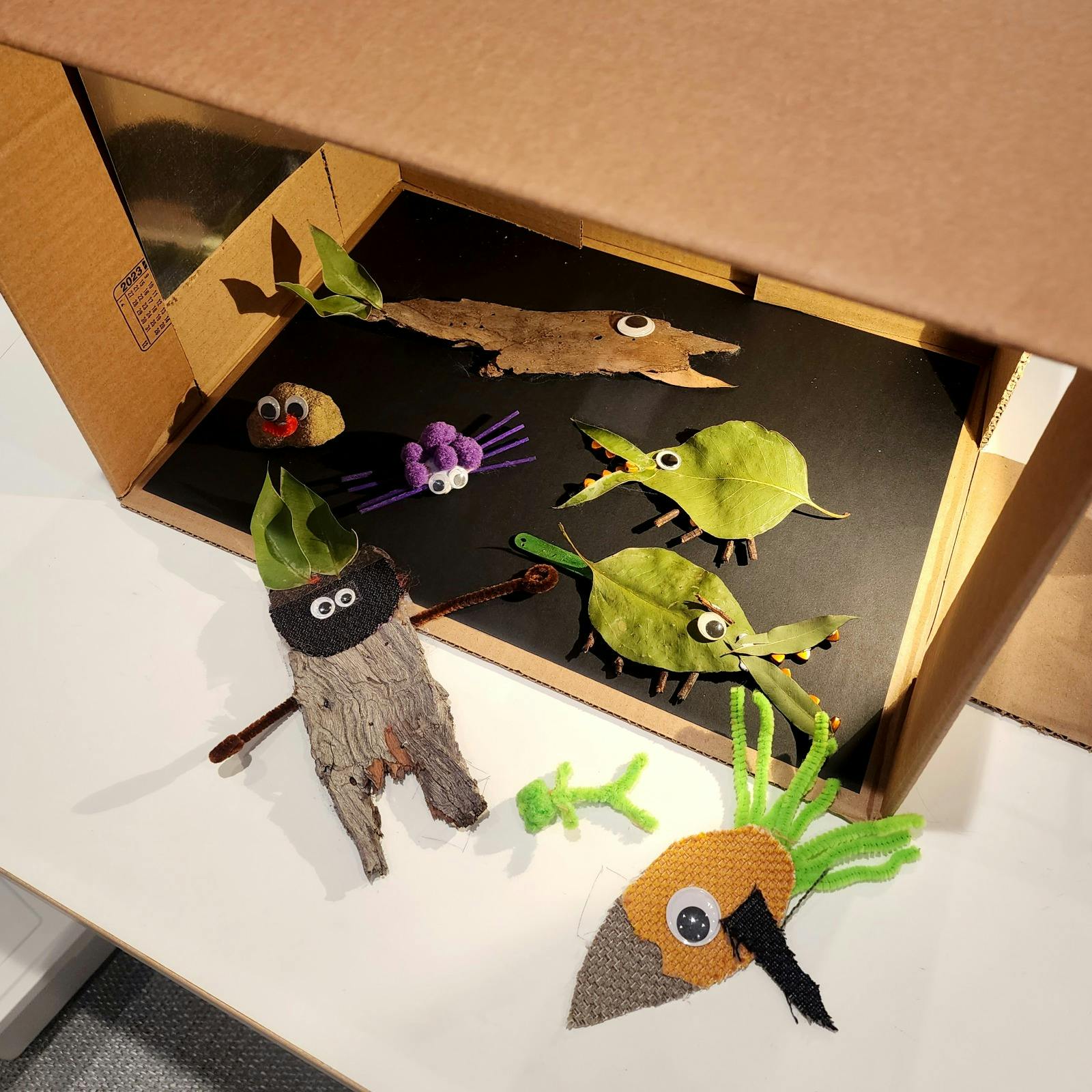 Stop-motion characters made from everyday items