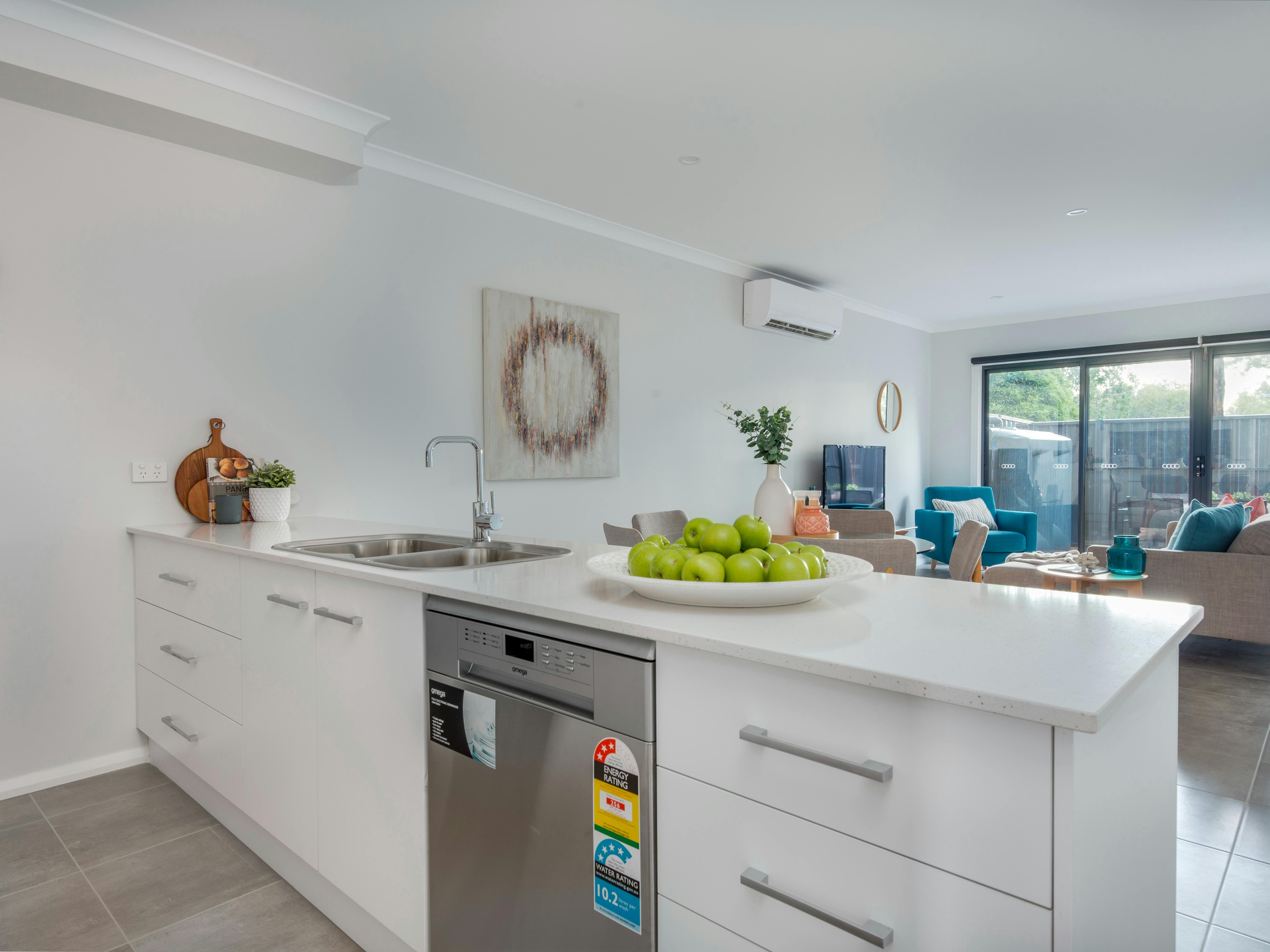 Sink and Dishwasher in the kitchen