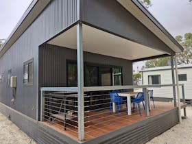 3 new cabins with different bedding configuration