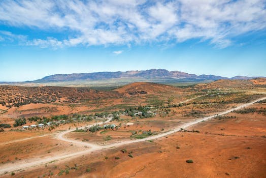 rawnsley park from plane
