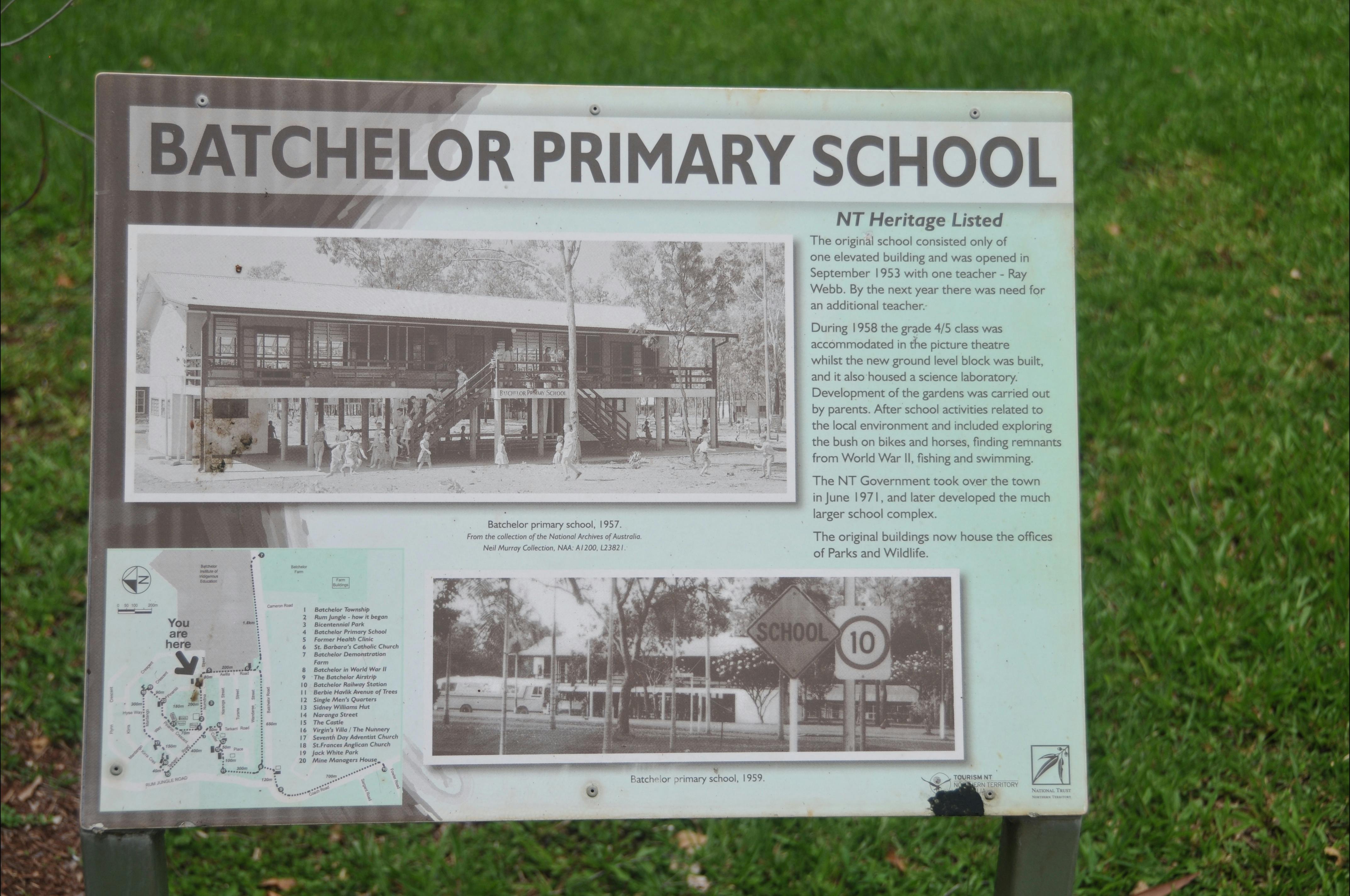 Interpretative panel on site.