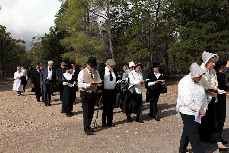 Dressing of the Graves Moonta Cemetery Kernewek Lowender
