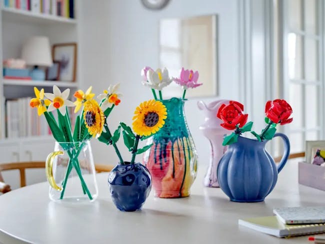 Lego Flowers in Vases