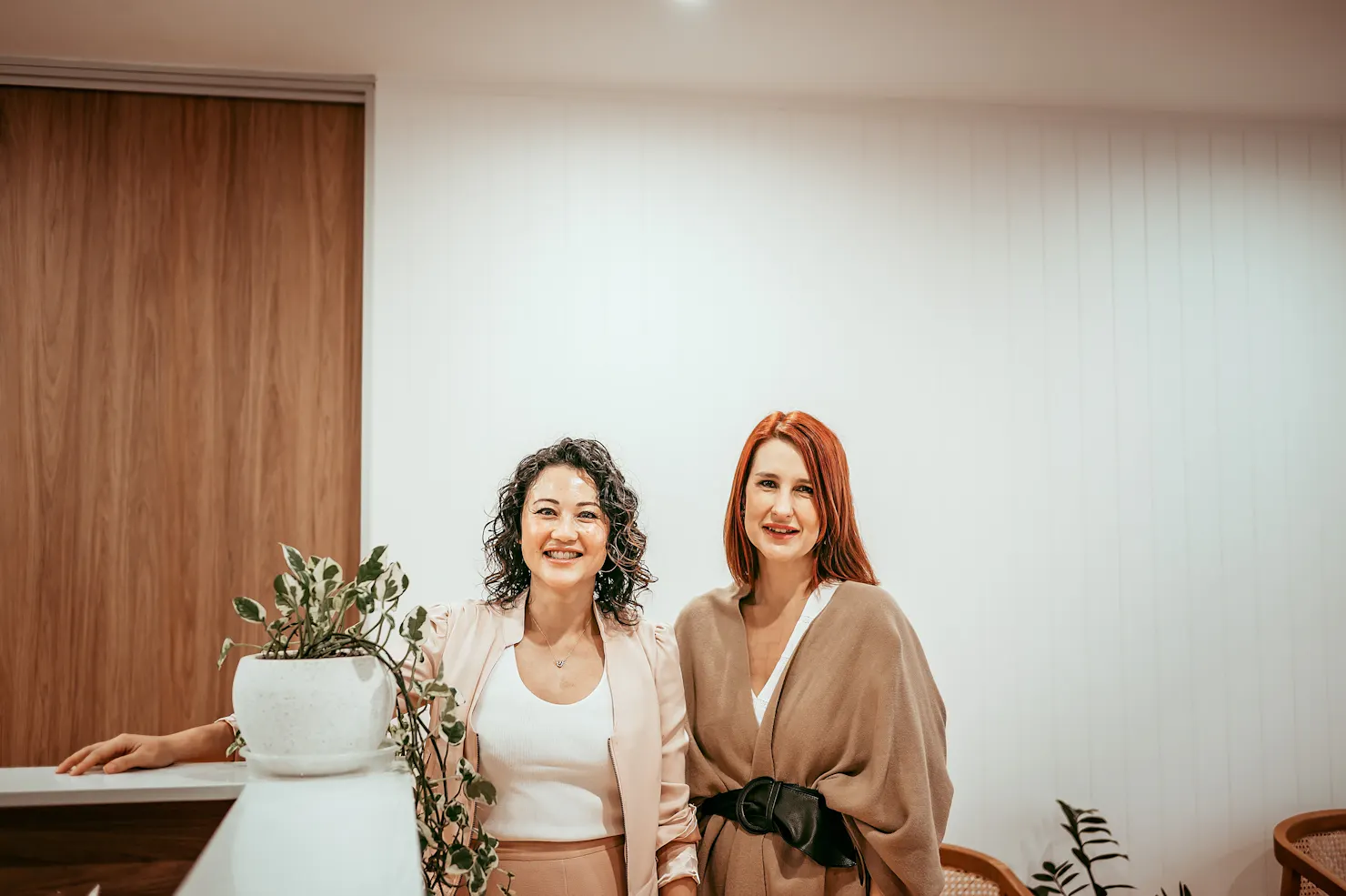 Dr Cheryl and Dr jo standing in suncoast skin