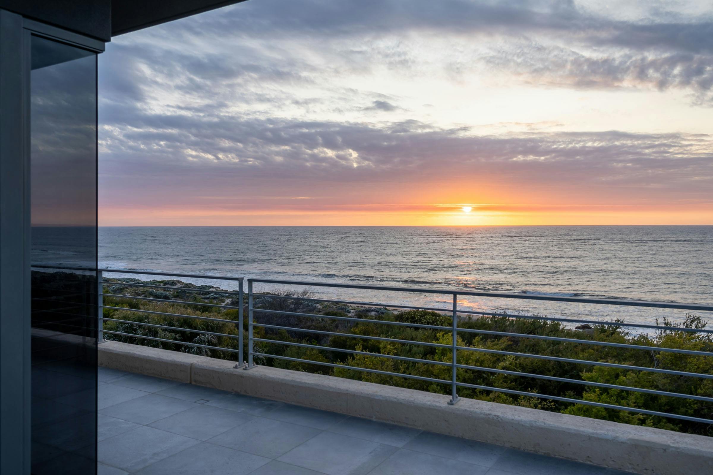Master balcony sunset views