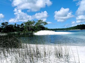 Pristine freshwater lake of Fraser Island