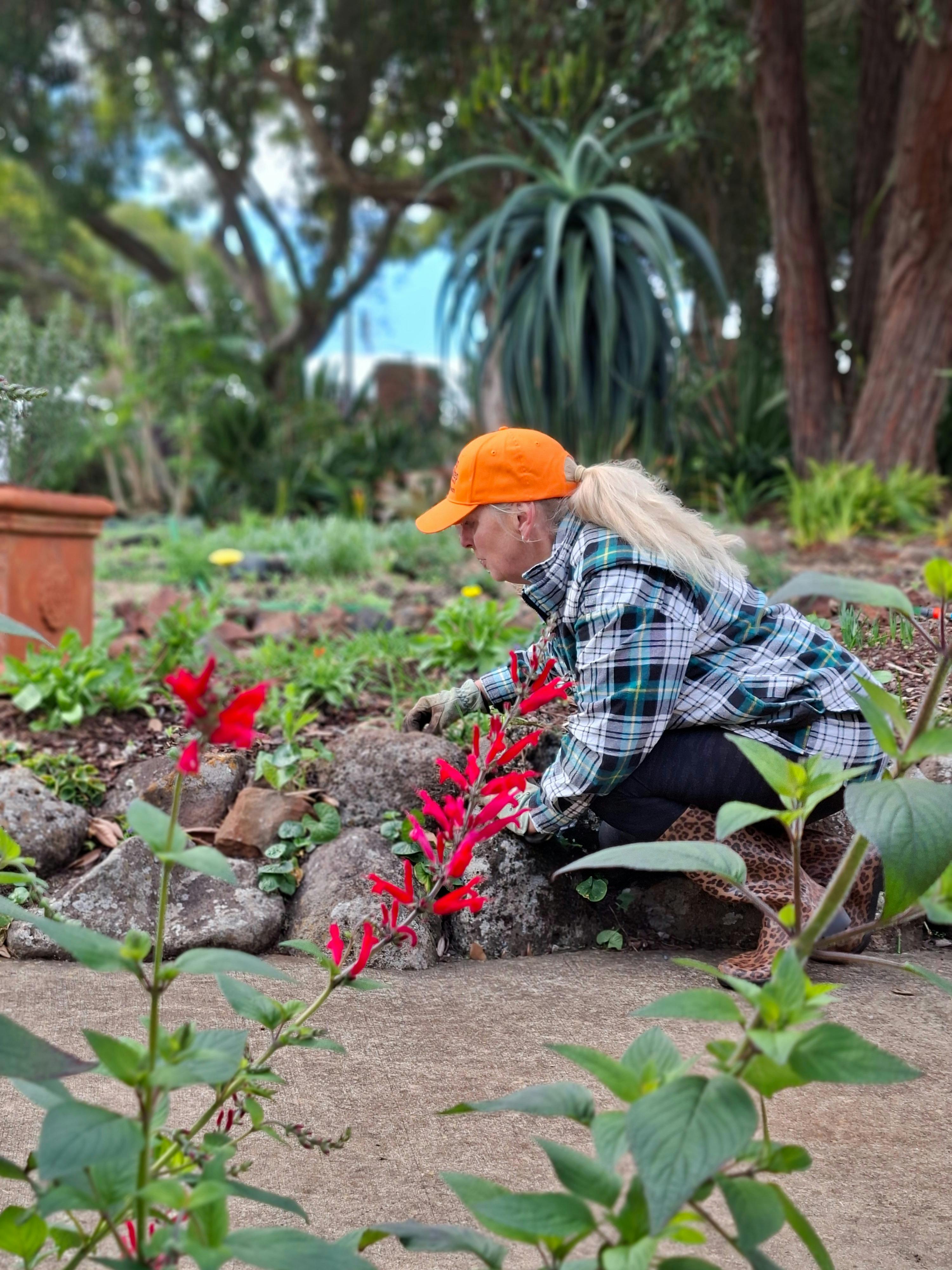 Heather Smith gardening