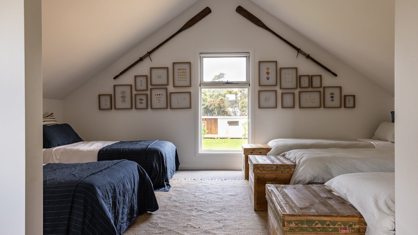 Upstairs Bedroom 5 with 5 single beds