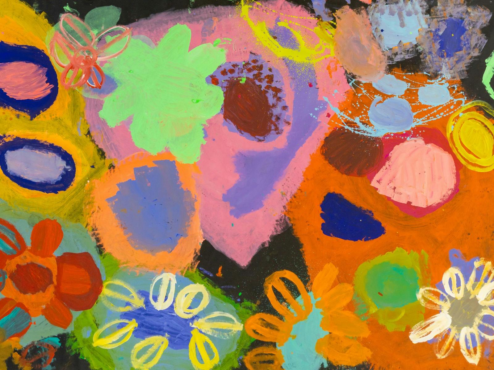 Colourful artwork by Studio A artist Catherine McGuiness
