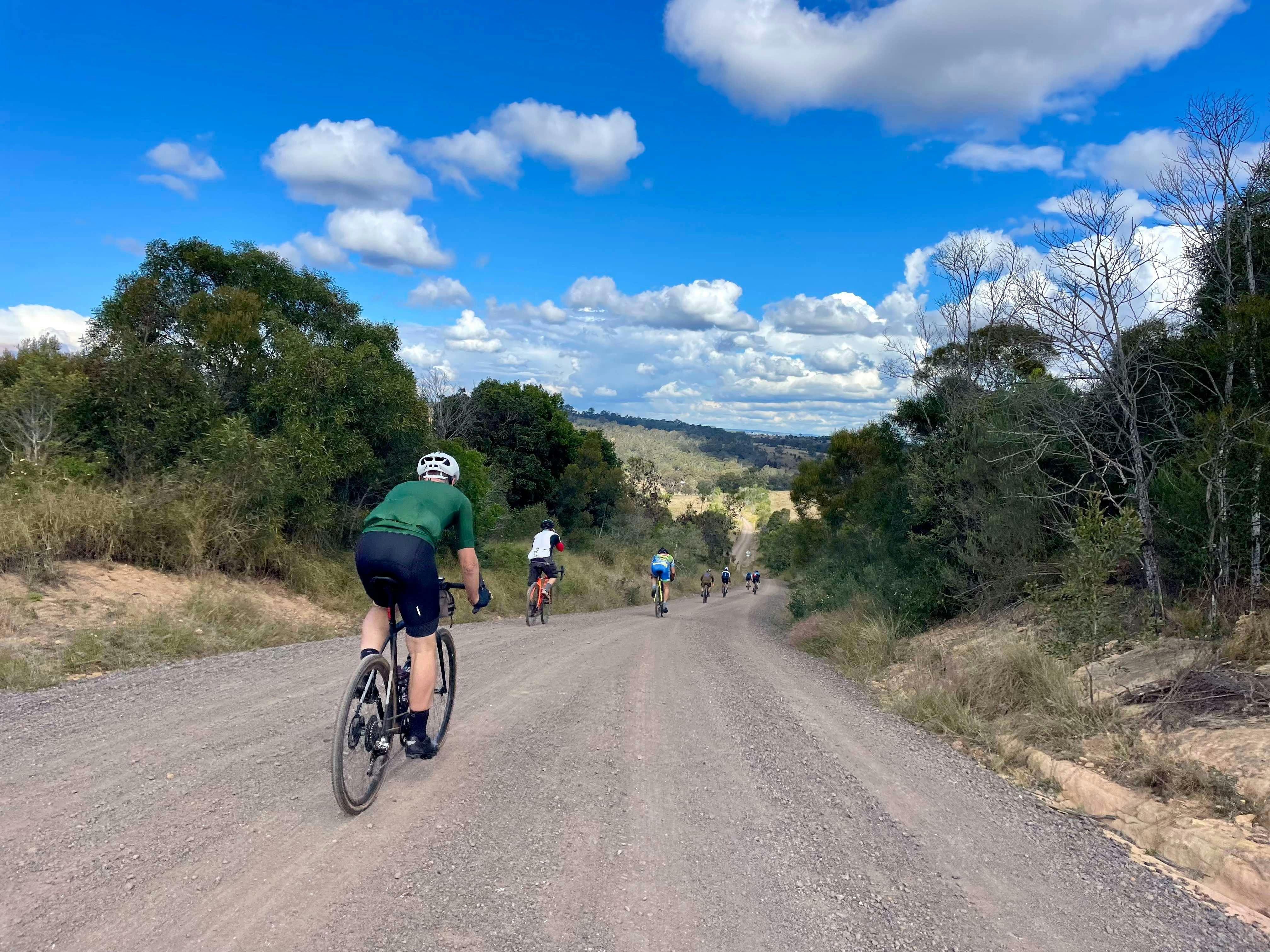Group of Gravel Bike Riders