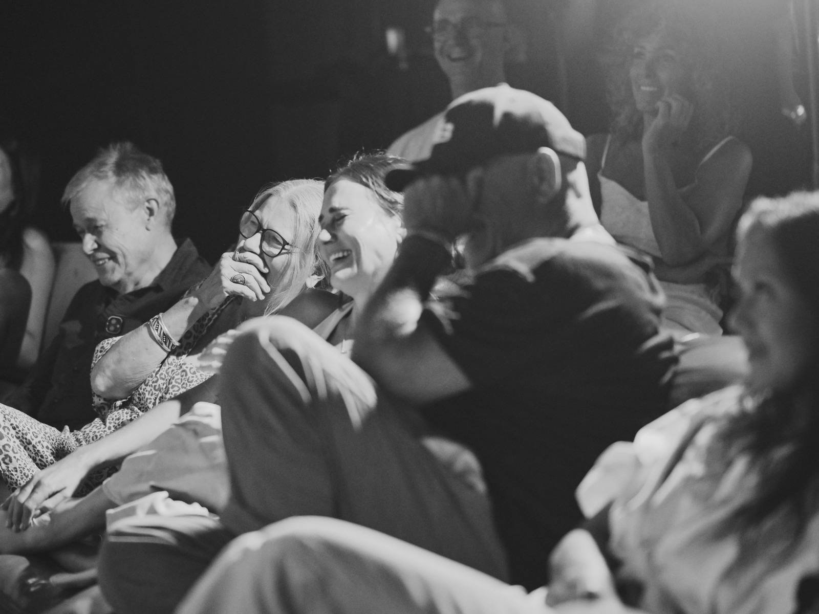 Audiences in side splitting laughter at Perth's Friday night Speakeasy Grassroots Comedy club