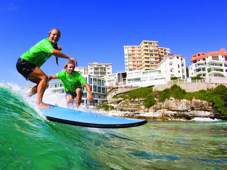 Surf lesson included