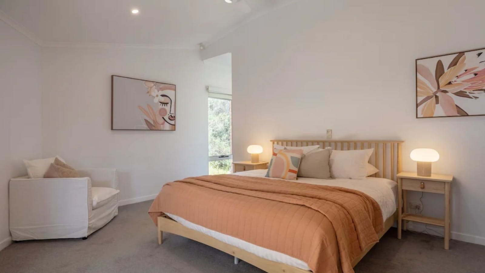 One of 6 large bedrooms house sleeps 12 guests