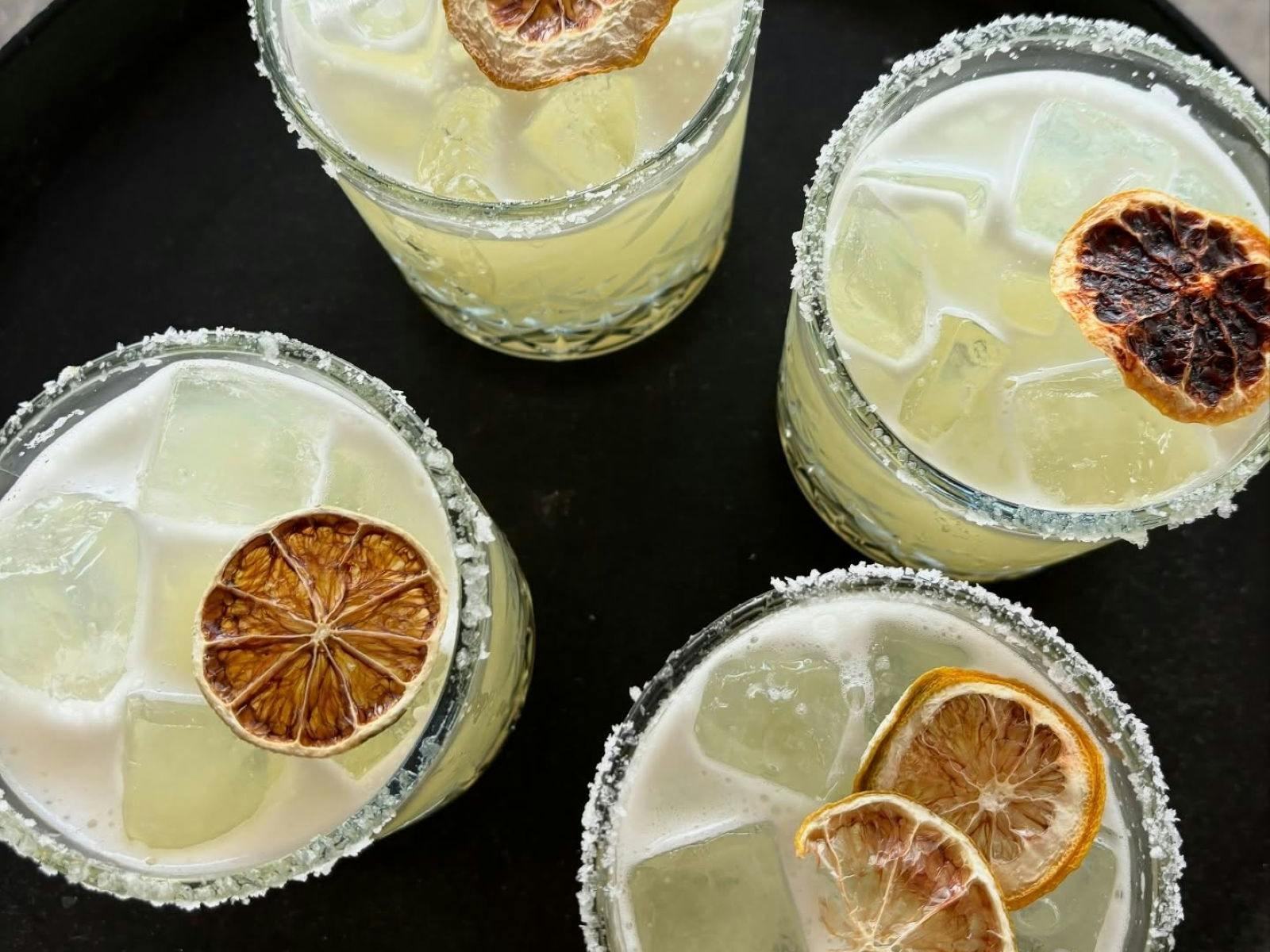 four margaritas from above