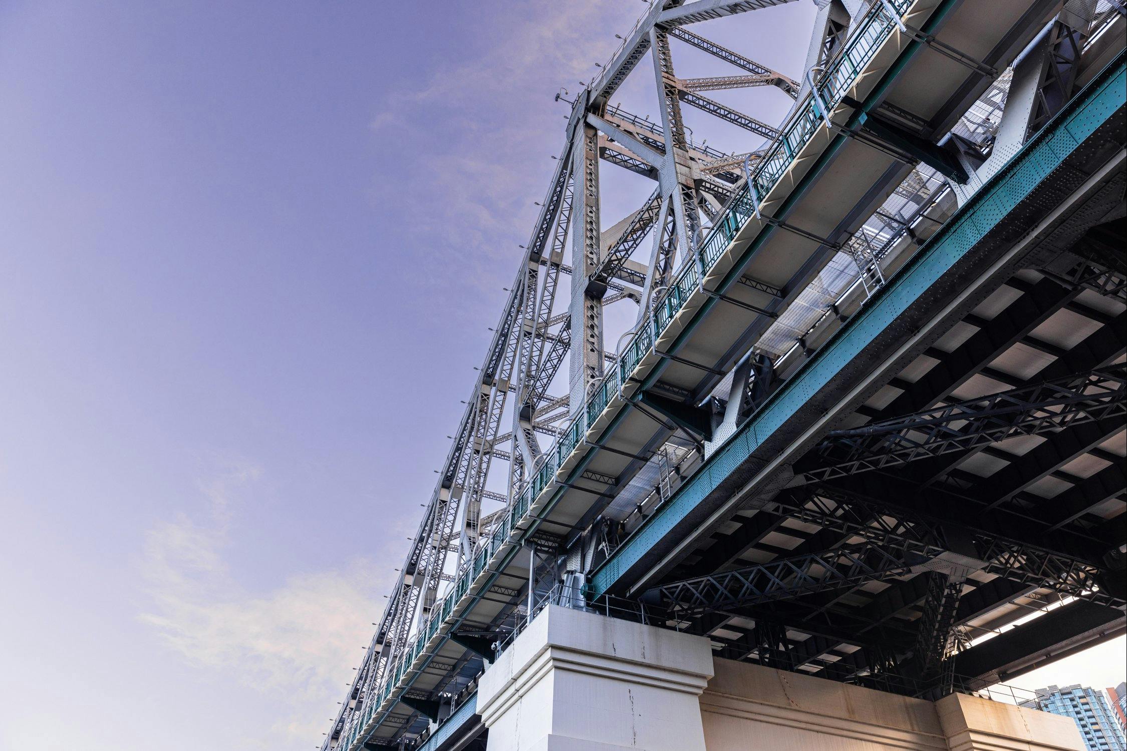 Underneath the iconic Story Bridge