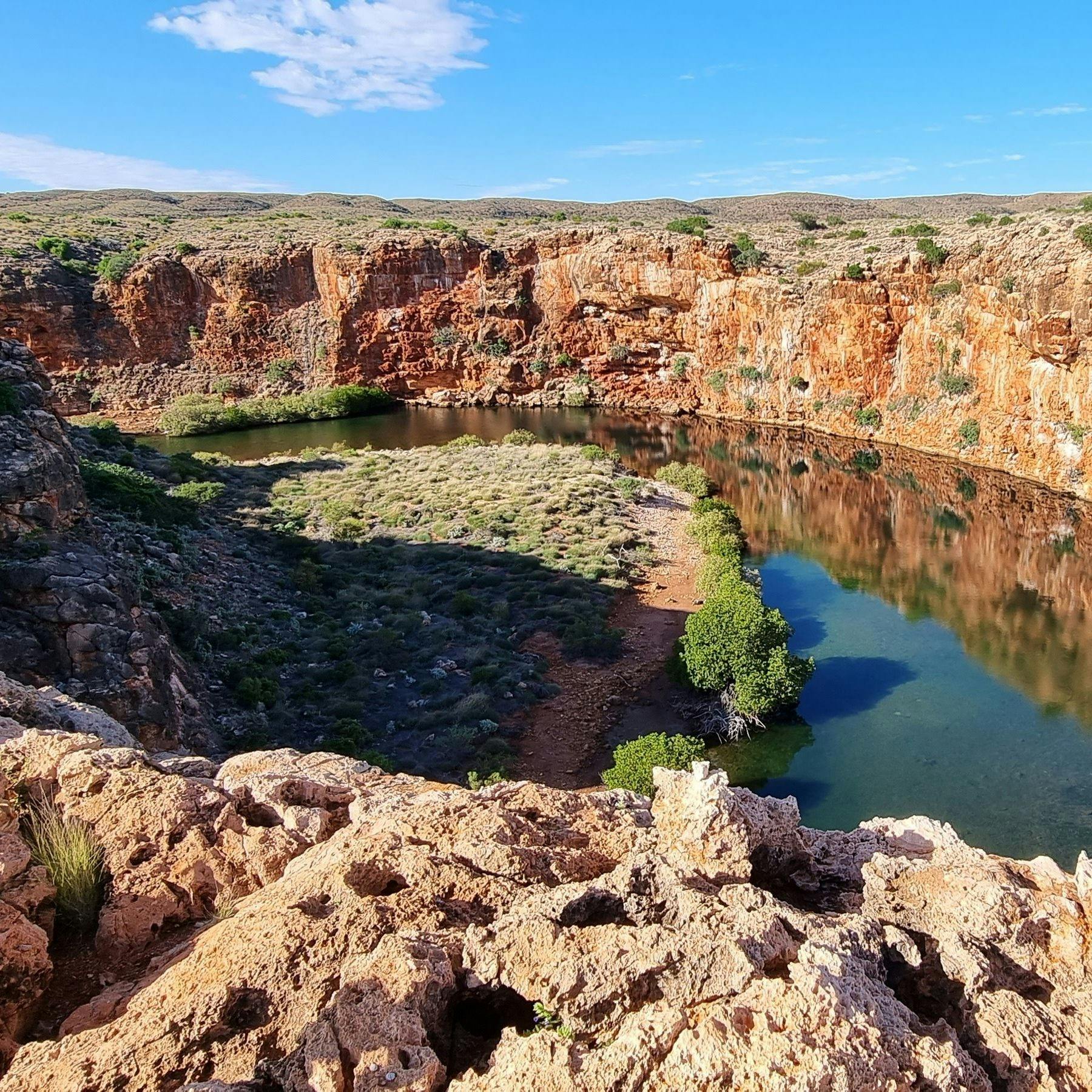 exploring water-filled gorges