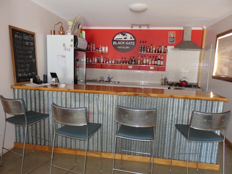 The bar area