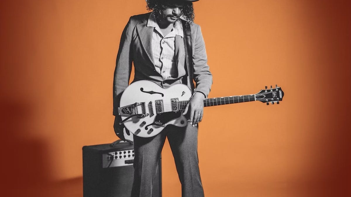 Ash Grunwald performing live for a blues music event at Mt Uncle Distillery in Walkamin.