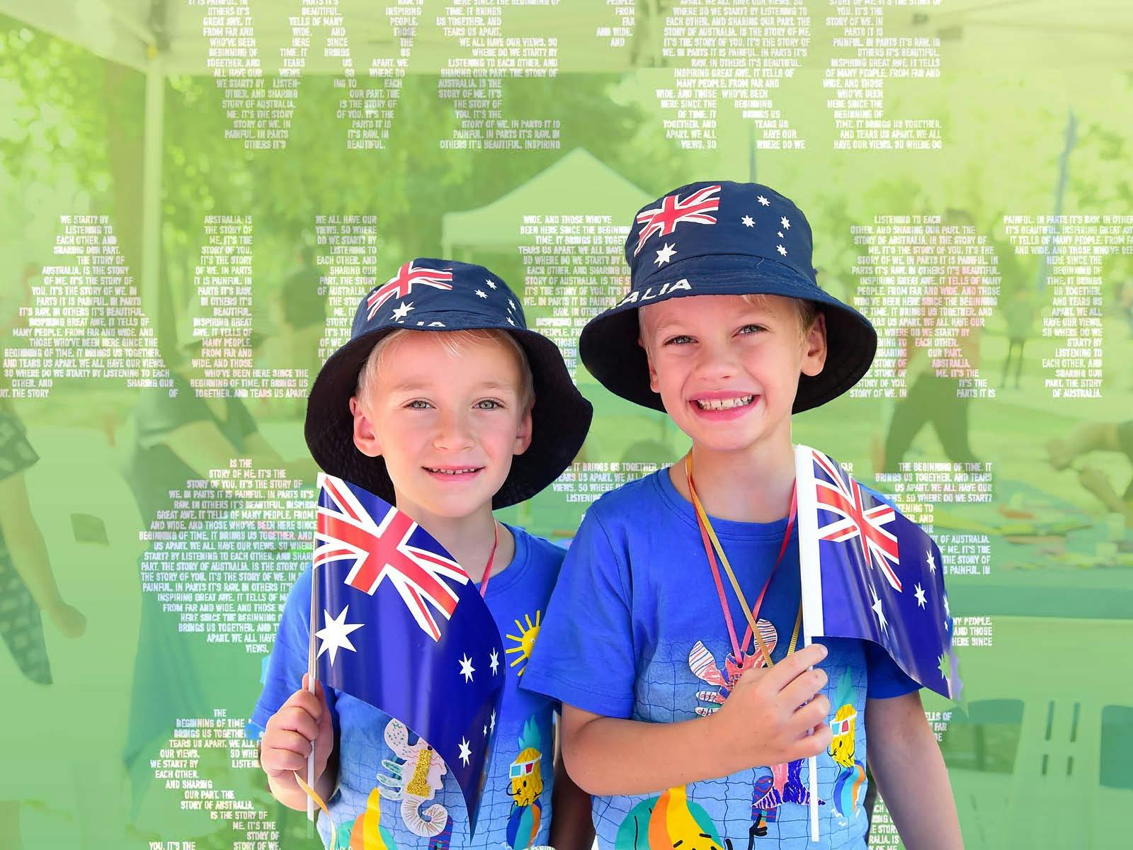 Children at Australia Day