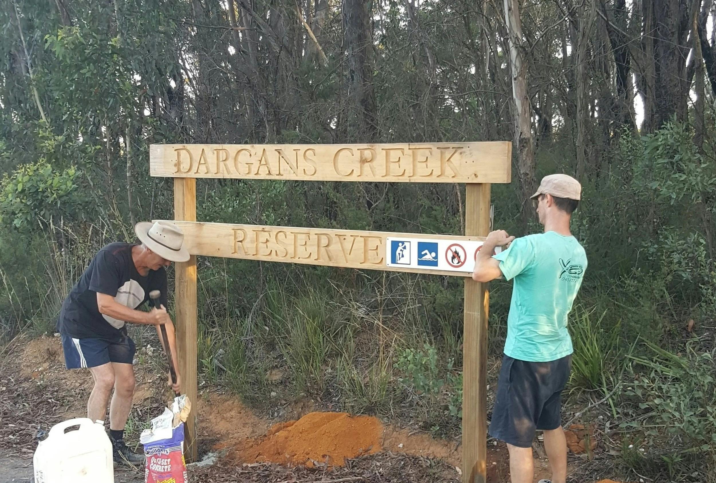 Dargans Creek Reserve Sign