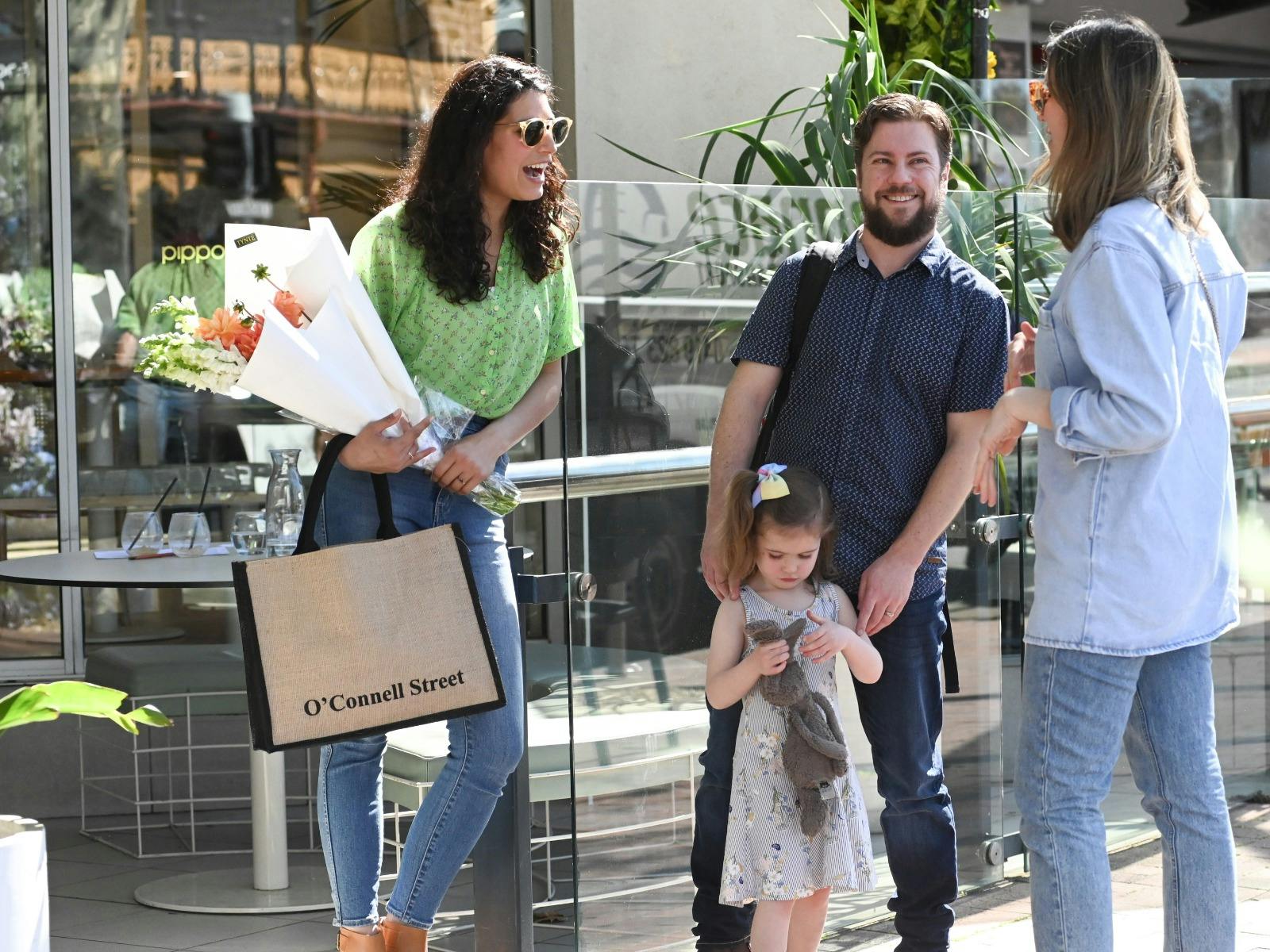 Walking on OConnell Street