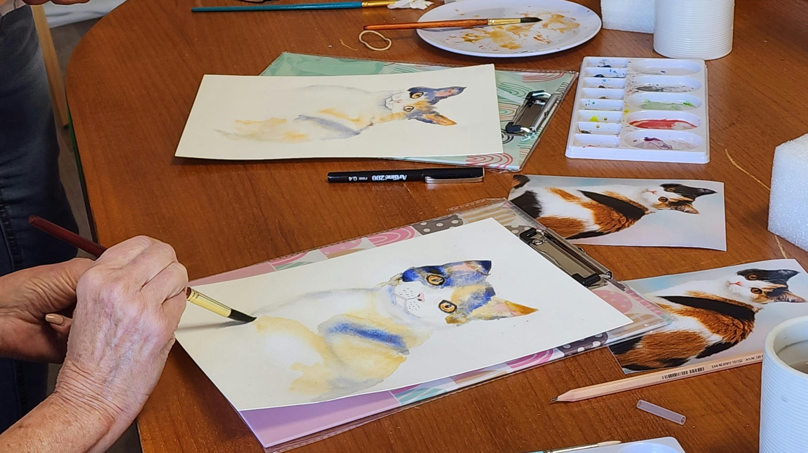 Step Two Watercolour lesson with Heidi