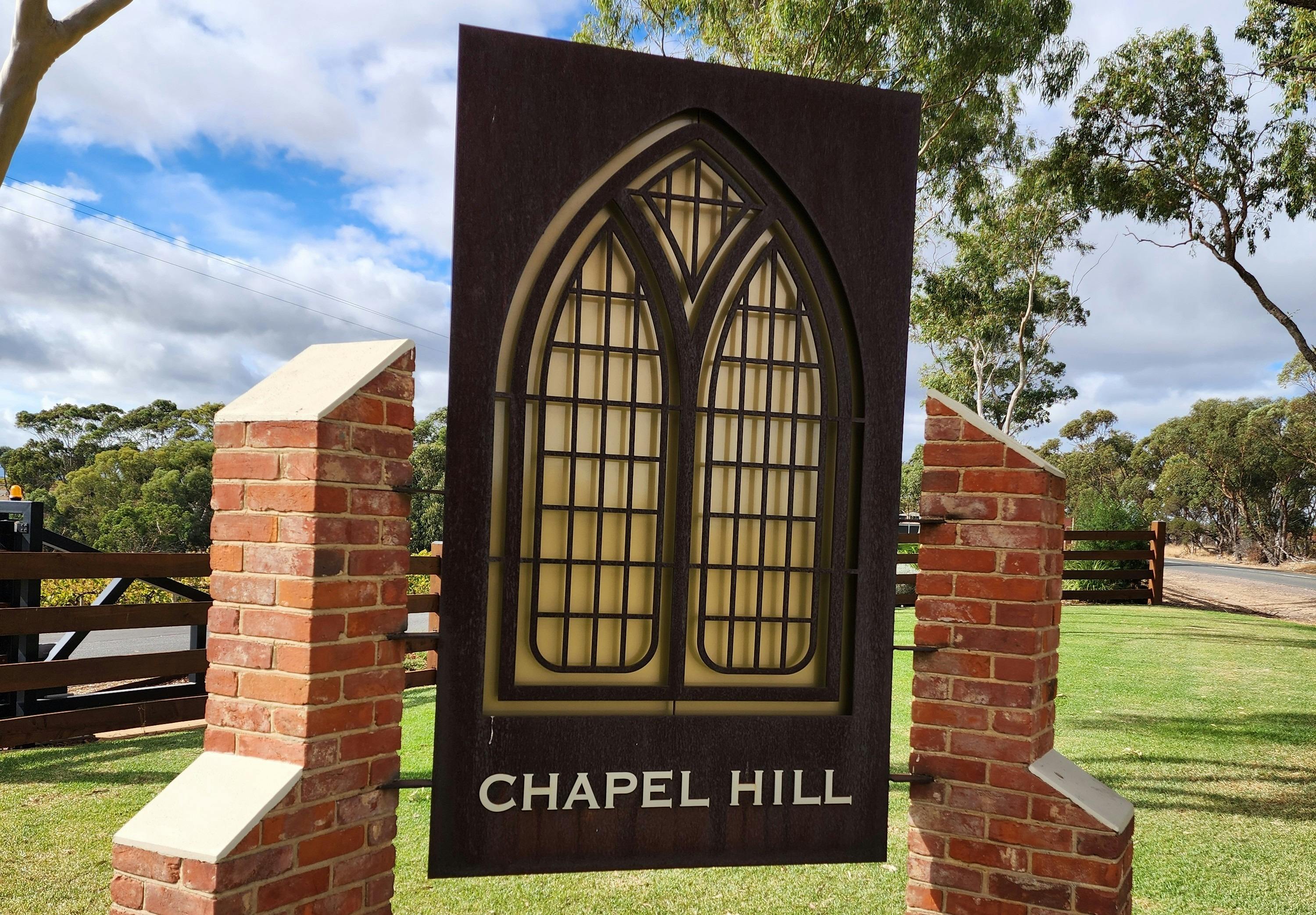 Entry sign at Chapel Hill Winery