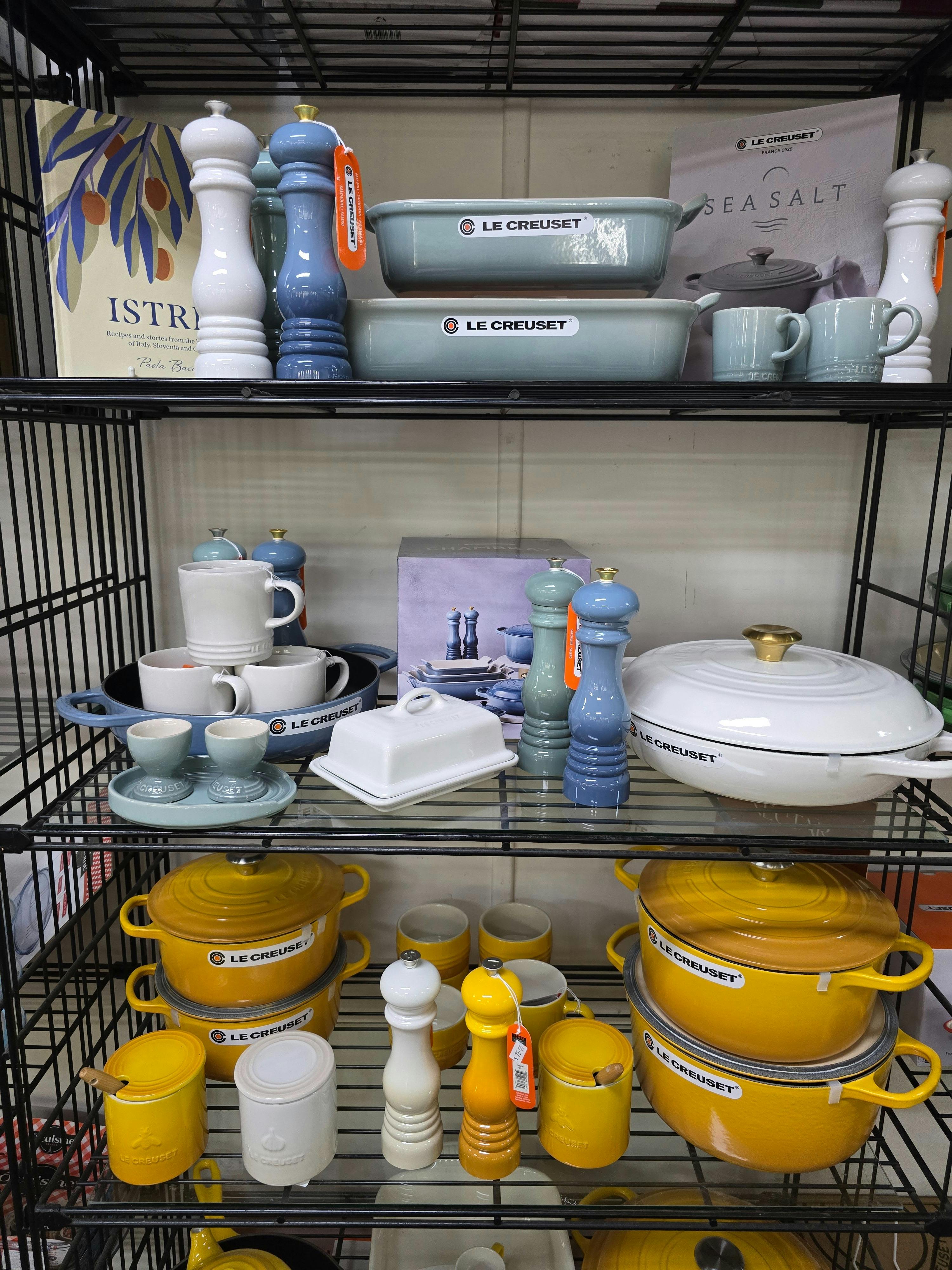 Le Creuset display