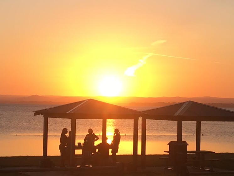 Drinks on the beach Sunset