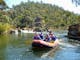 Guides and clients enjoying the river
