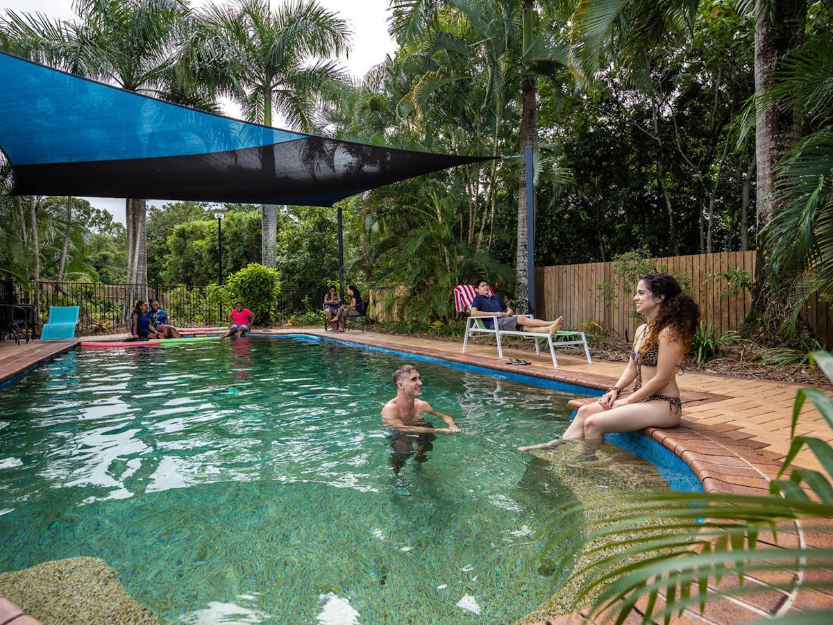 Resort style swimming pool