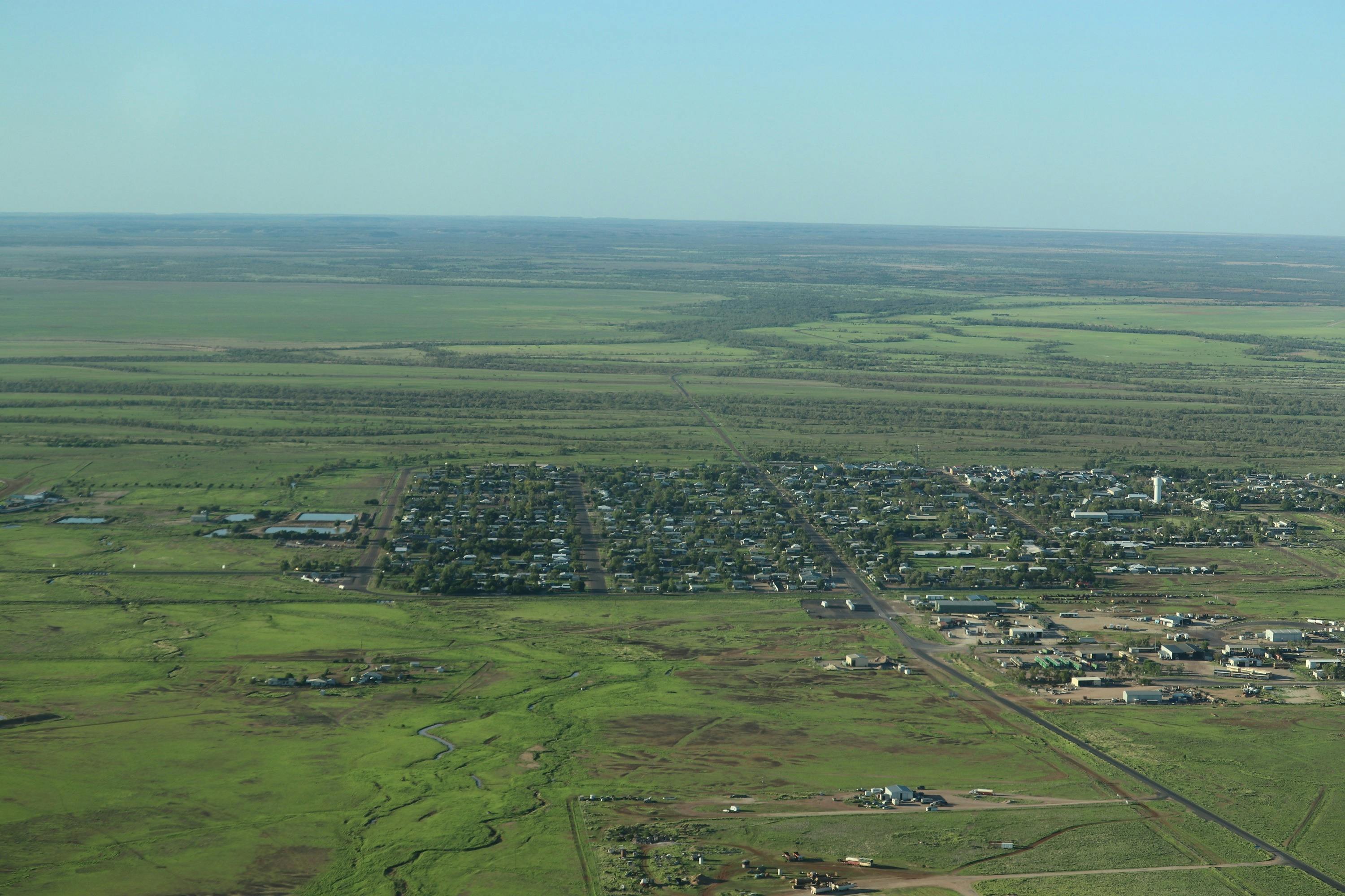 Winton town from above