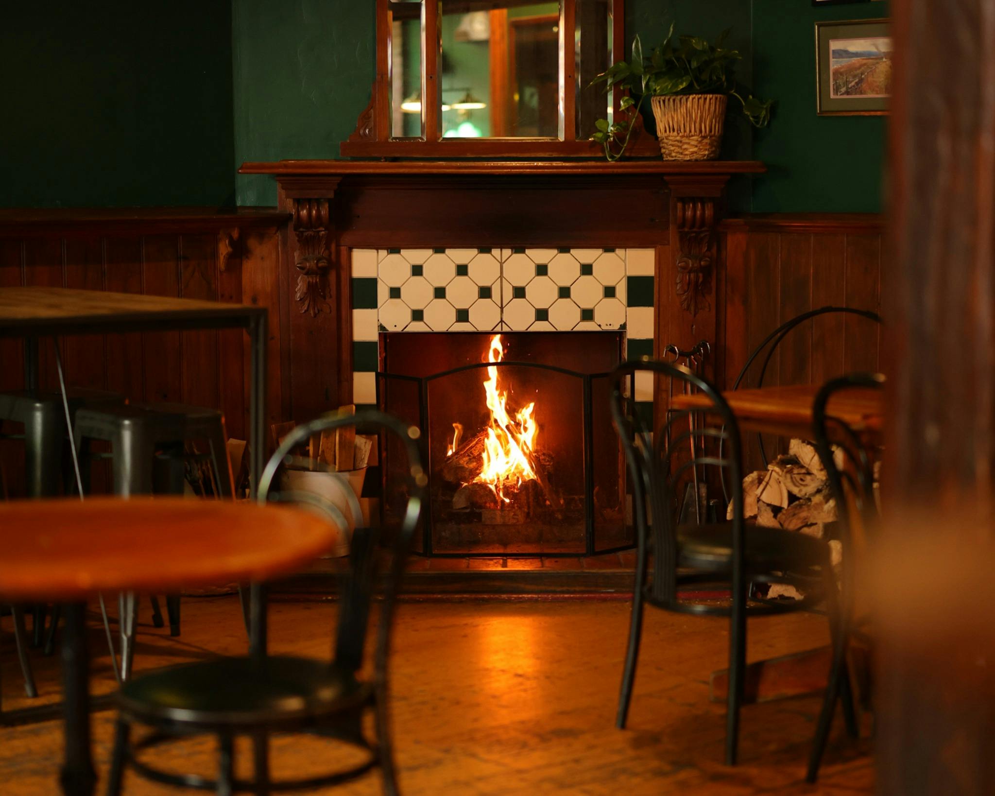 Roaring Fireplace