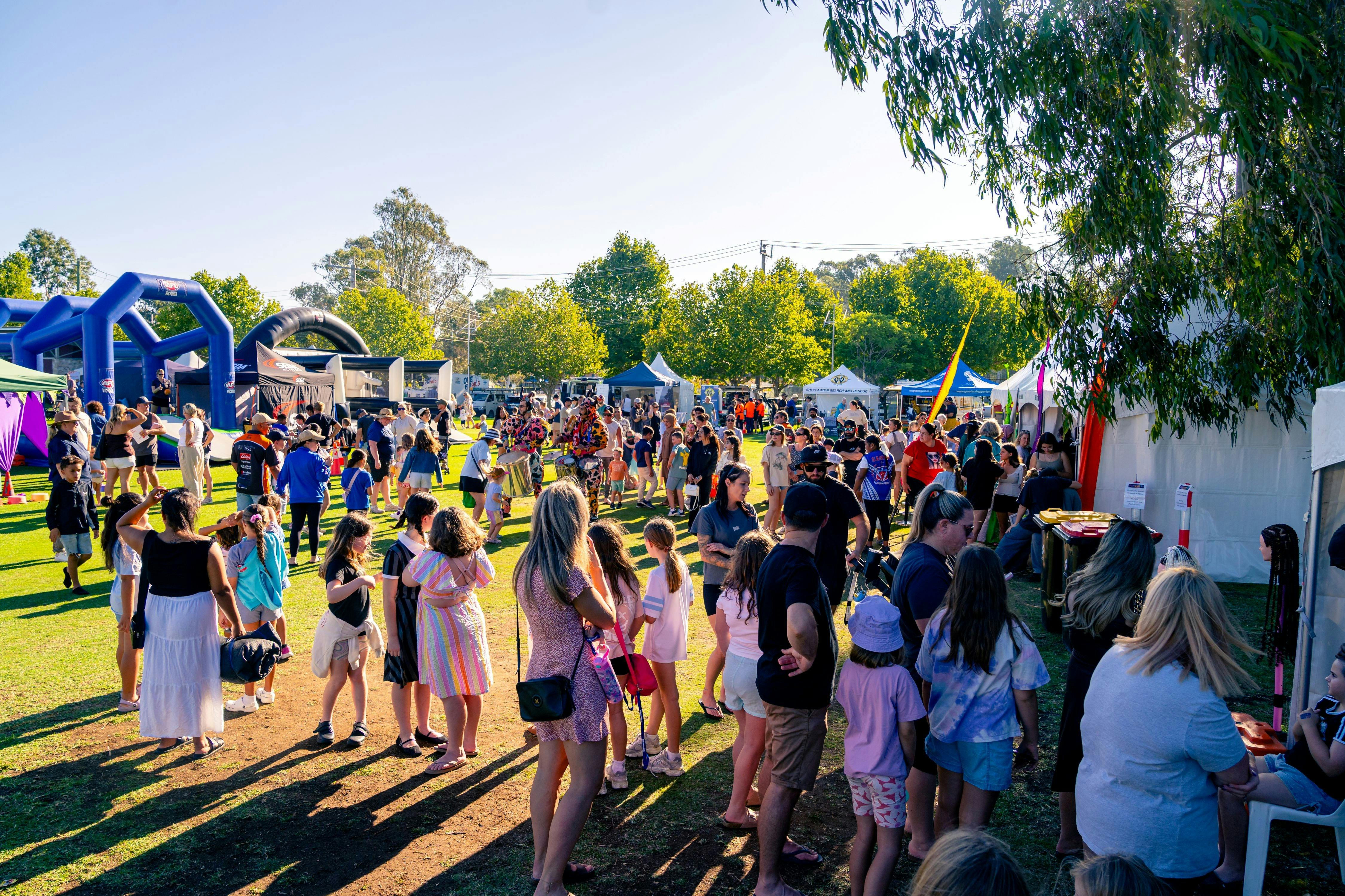 Afternoon crowds at Converge on the Goulburn