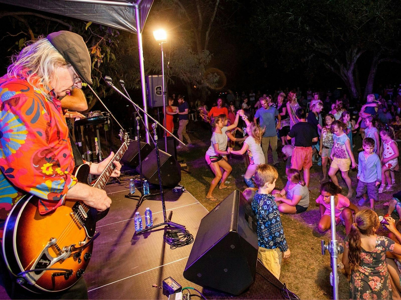 Band Playing and People dancing