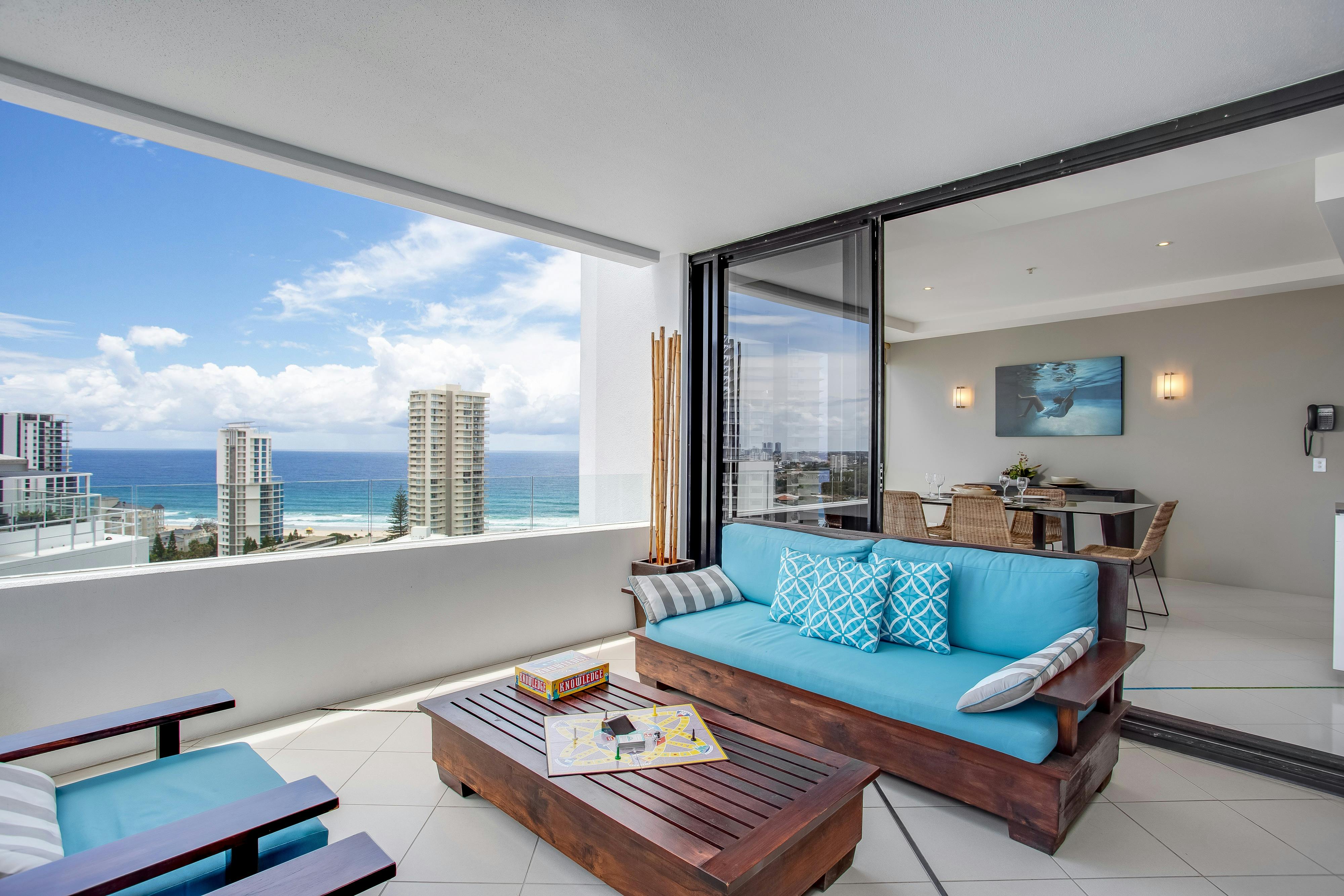 In apartment outside balcony
