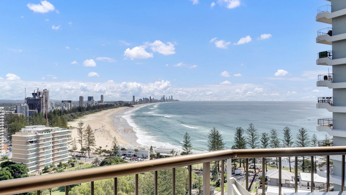 2 bedroom unit in Burleigh - Balcony view