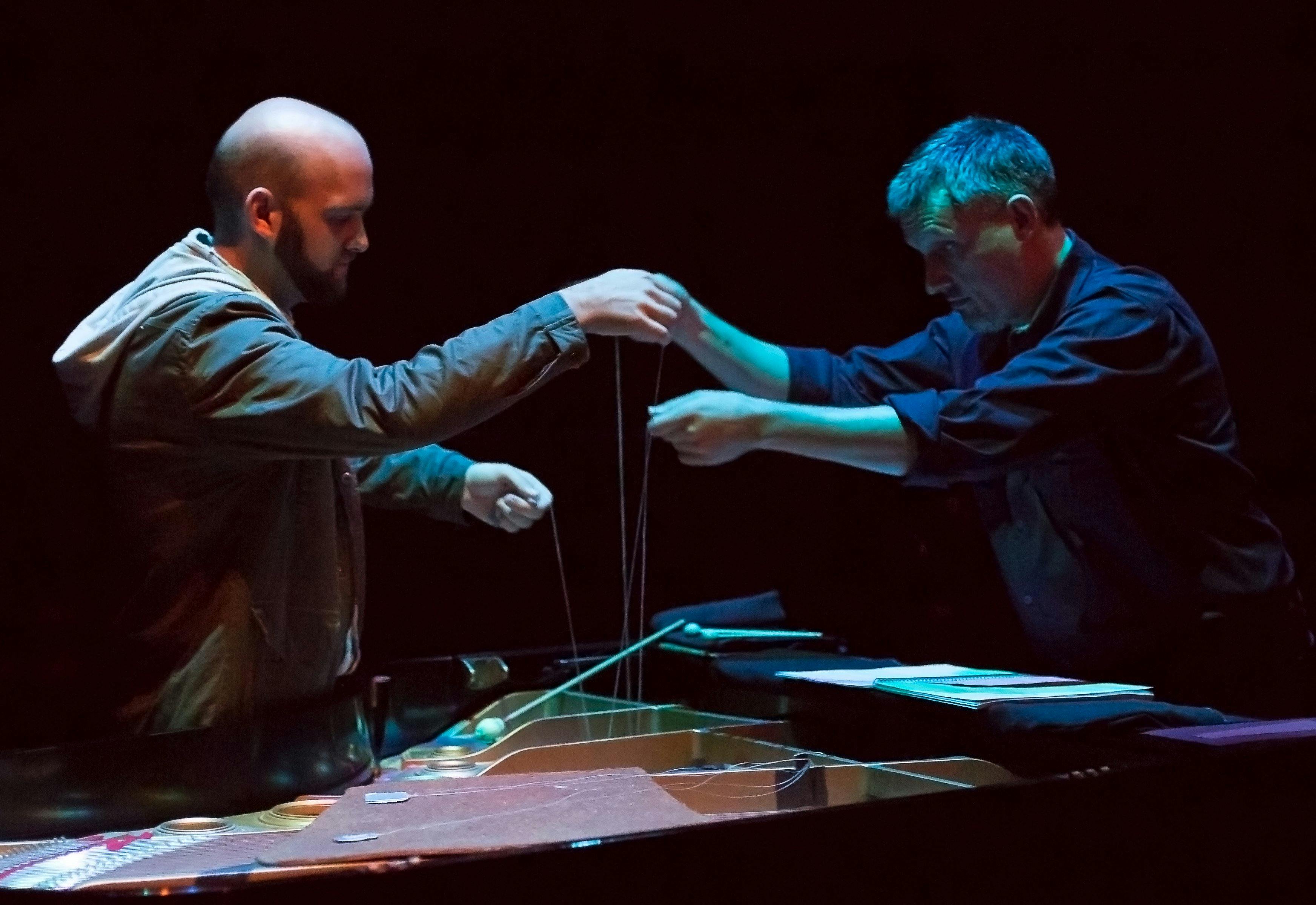 Baritone Michael Lampard and pianist Alan Hicks bow strings in 2018 production The Weight of Light