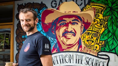 Sasa Sestic in front of the Cupping Room