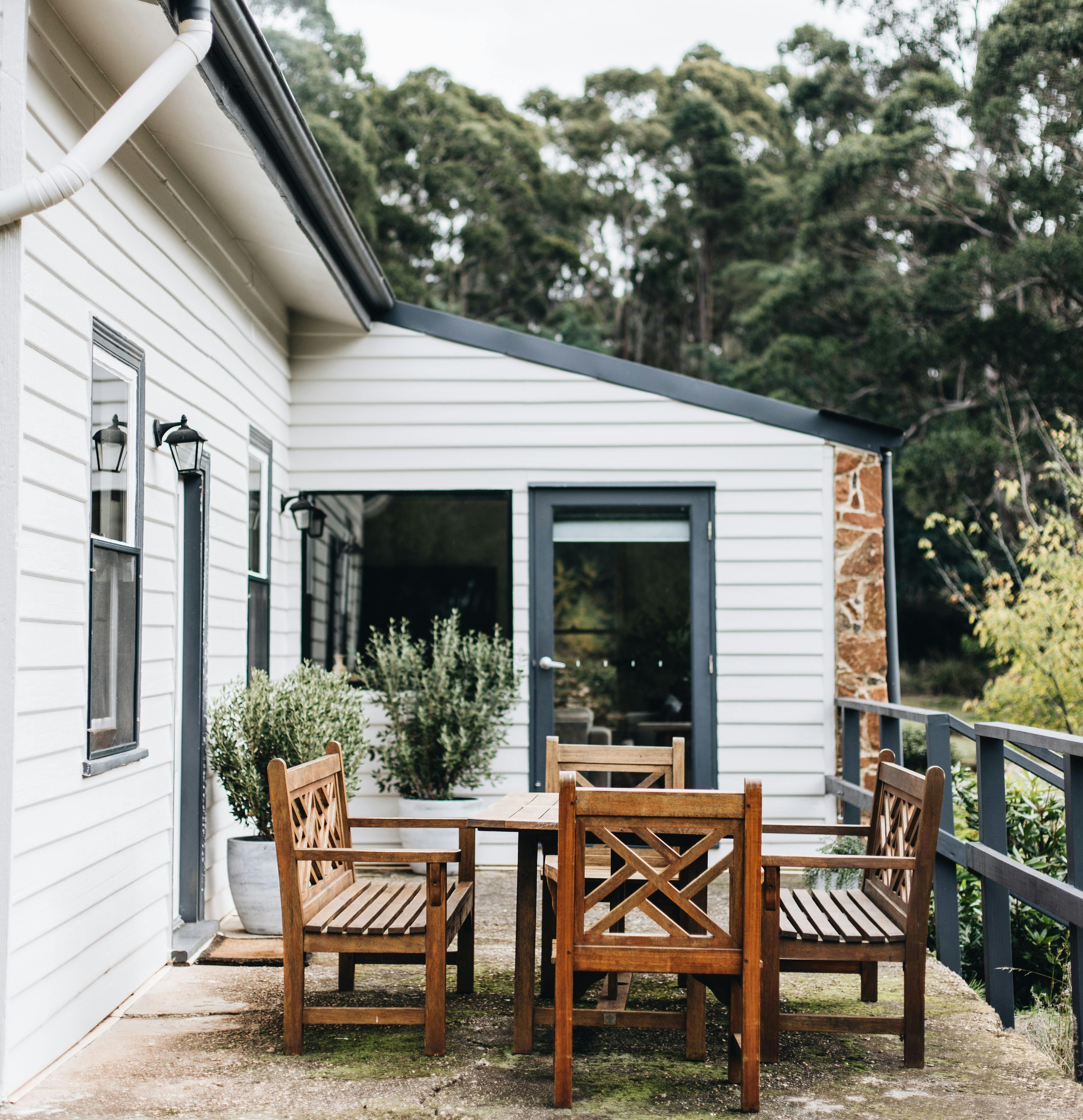 Have breakfast on the patio