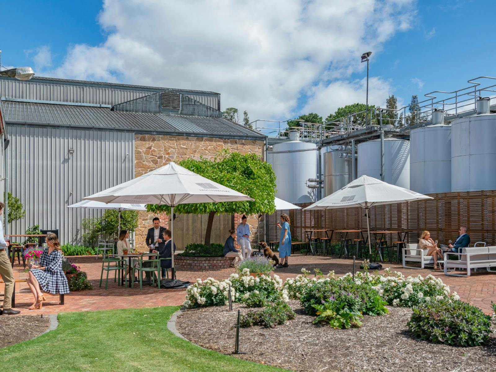 Shottesbrooke's Cellar Door Courtyard