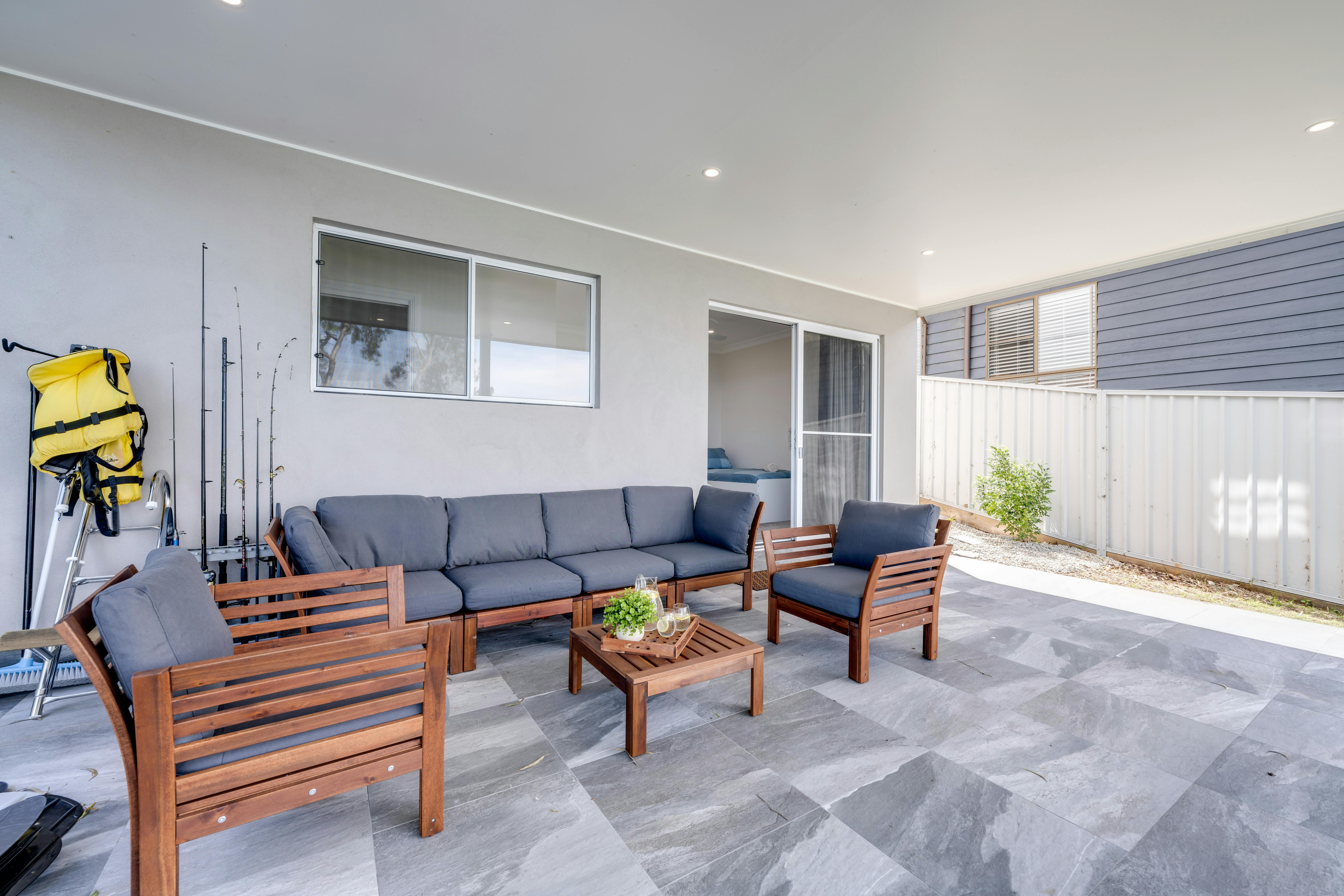 야외 라운지 공간