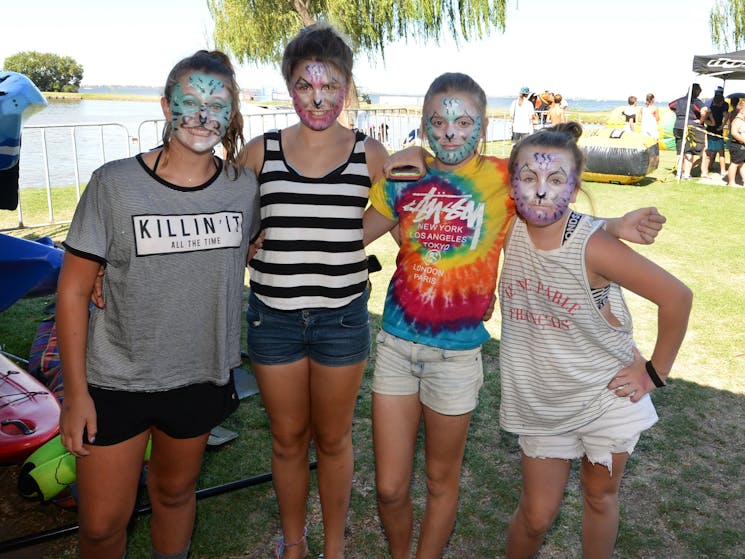 Face Painting is always a big hit with kids of all ages at the annual Family Fun Day