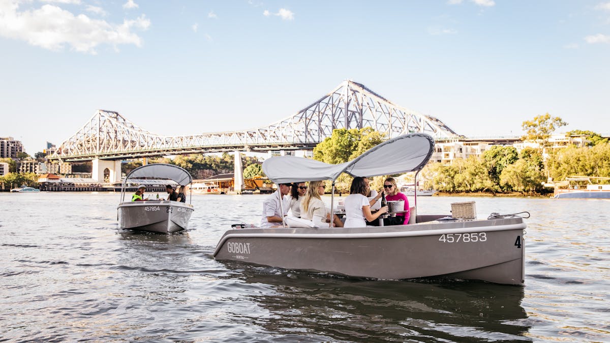 Explore beautiful Brisbane board GoBoat!