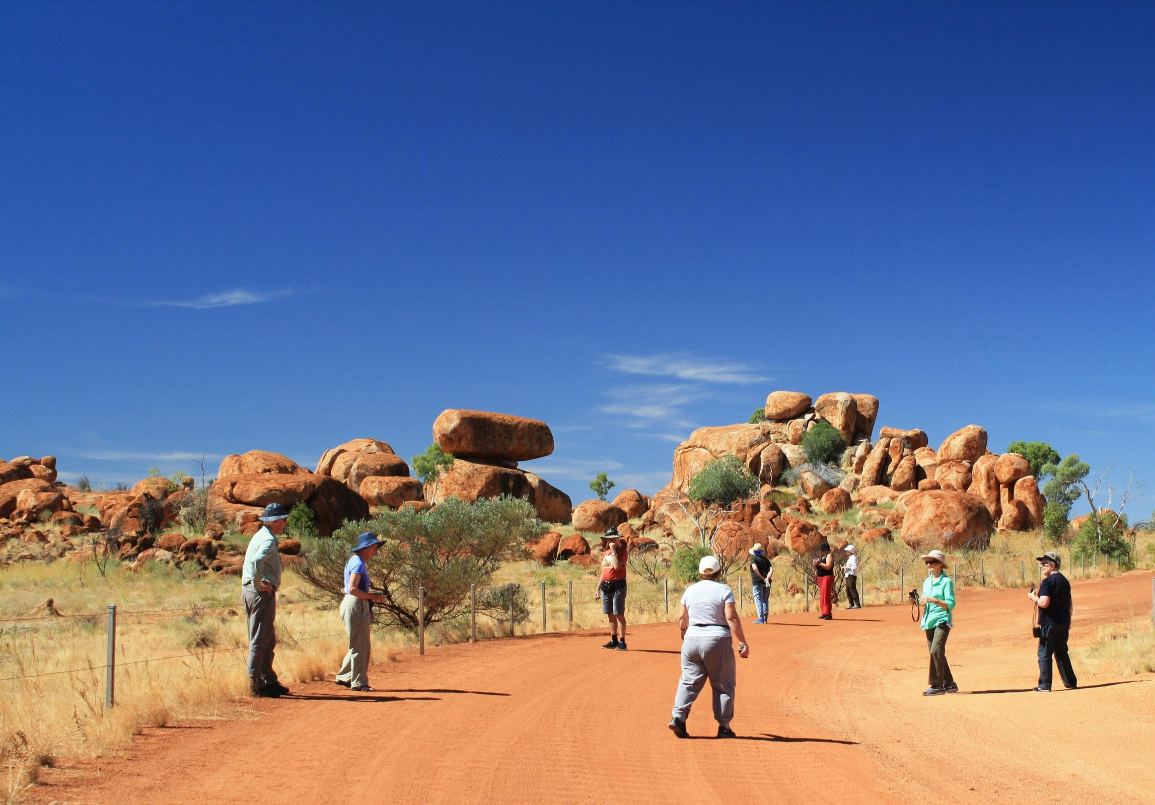 Great photo opportunities at the Devils Marbles, also called Karlu Karlu.