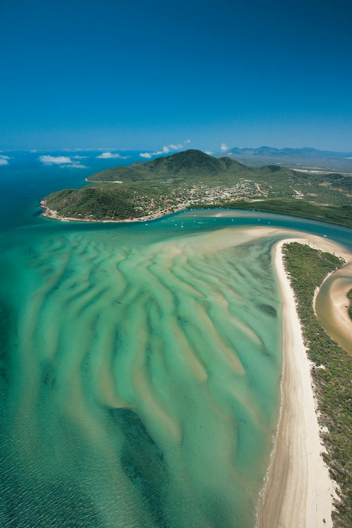 Aerial view of Endeavour River Cooktown