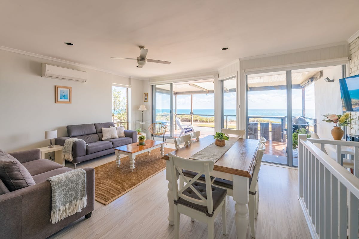 Living area looking west