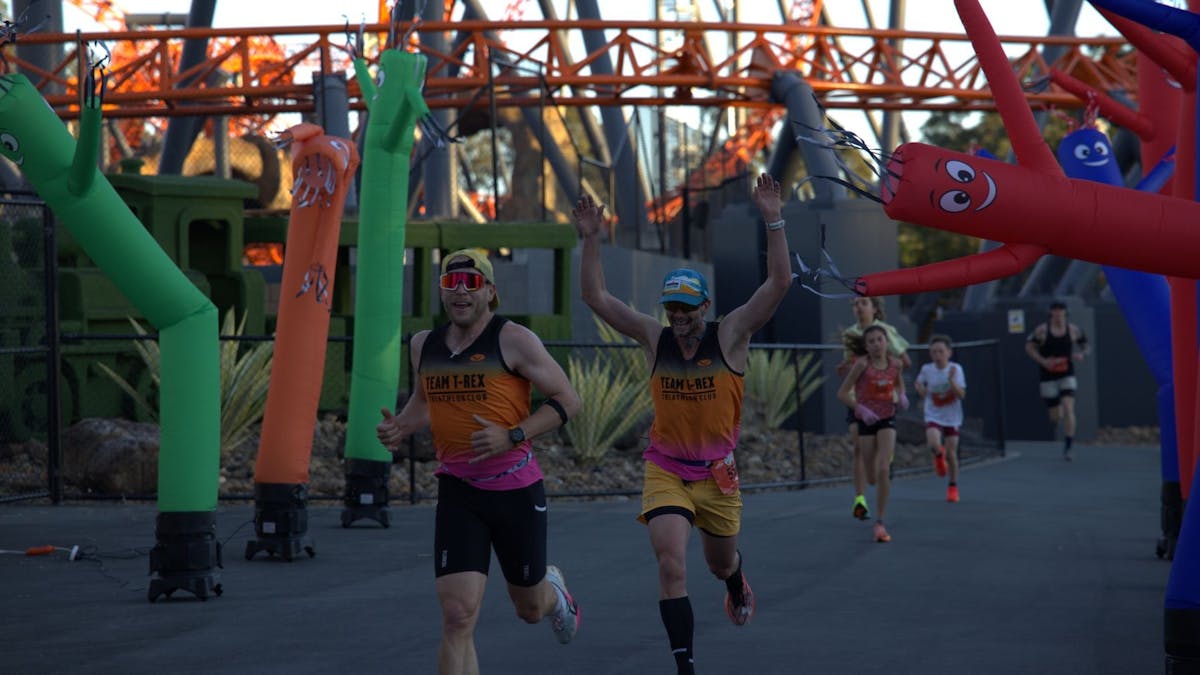 two people at fun run