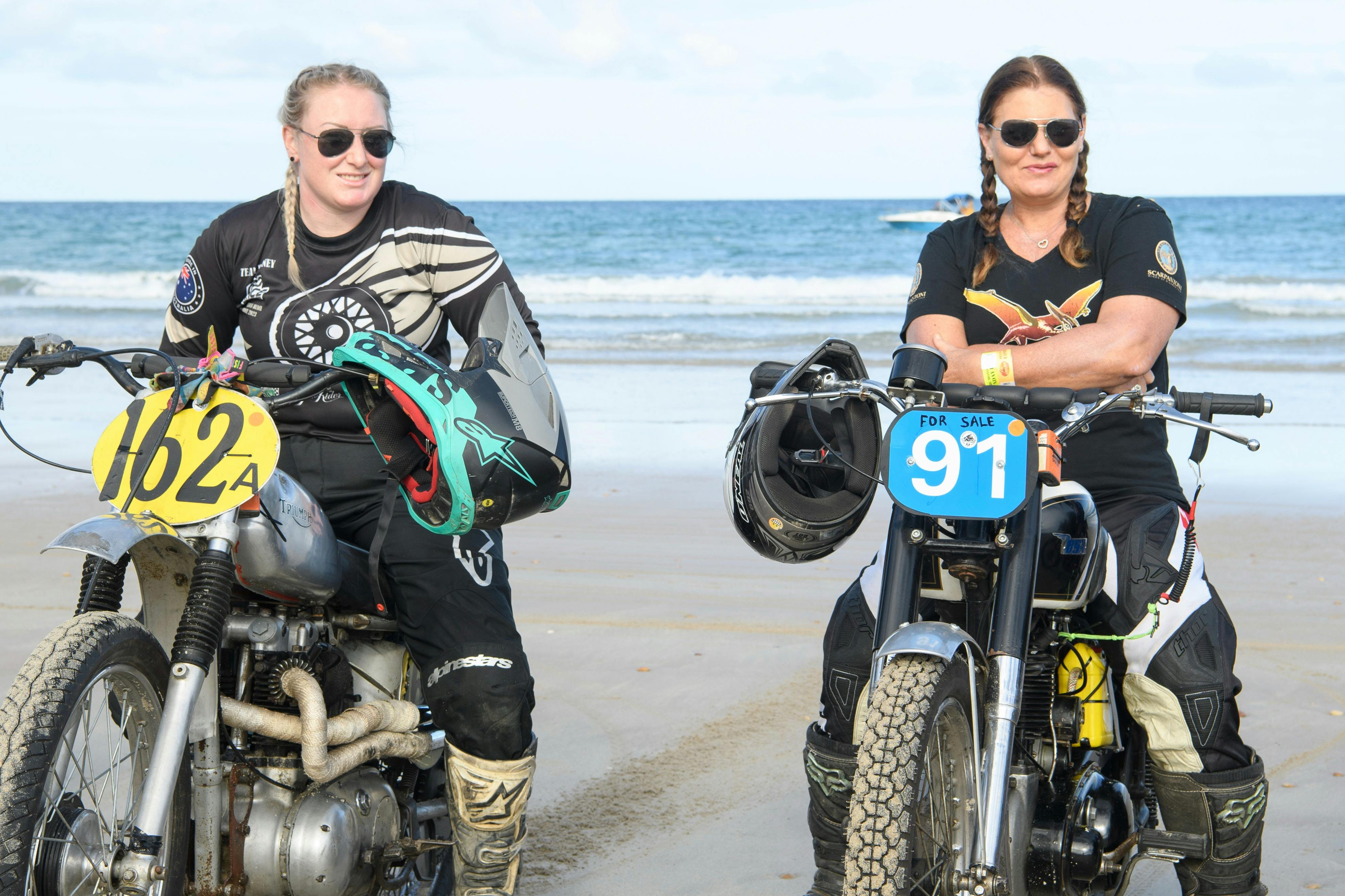 At Sellicks Beach Historic Motorcycle Races everyone is welcome.