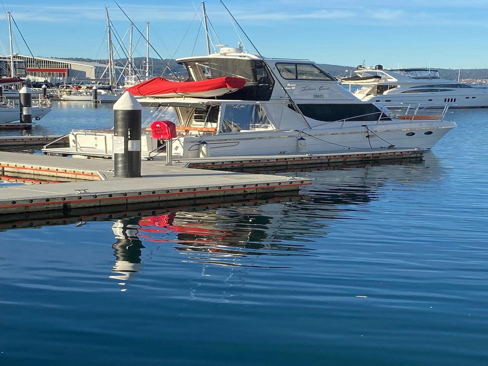 Hobart Private Choice Charters, boat at wharf